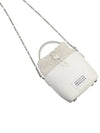 5AC Number Logo Texture Leather Bucket Bag Ivory - MAISON MARGIELA - BALAAN 6