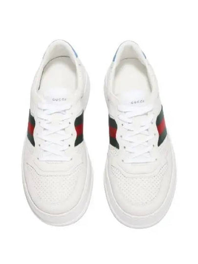 Web Detail Blue Tab Low Top Sneakers White - GUCCI - BALAAN 2