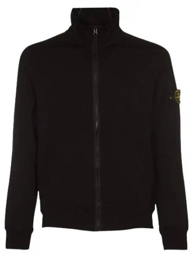 Compass Badge Regular Fit Cotton Track Jacket Black - STONE ISLAND - BALAAN 2