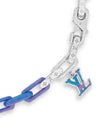 Monogram Chain Necklace Blue Silver - LOUIS VUITTON - BALAAN 3