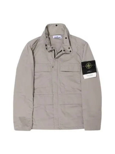 Hyper Dense Nylon Raso Field Jacket Dove Grey - STONE ISLAND - BALAAN 2