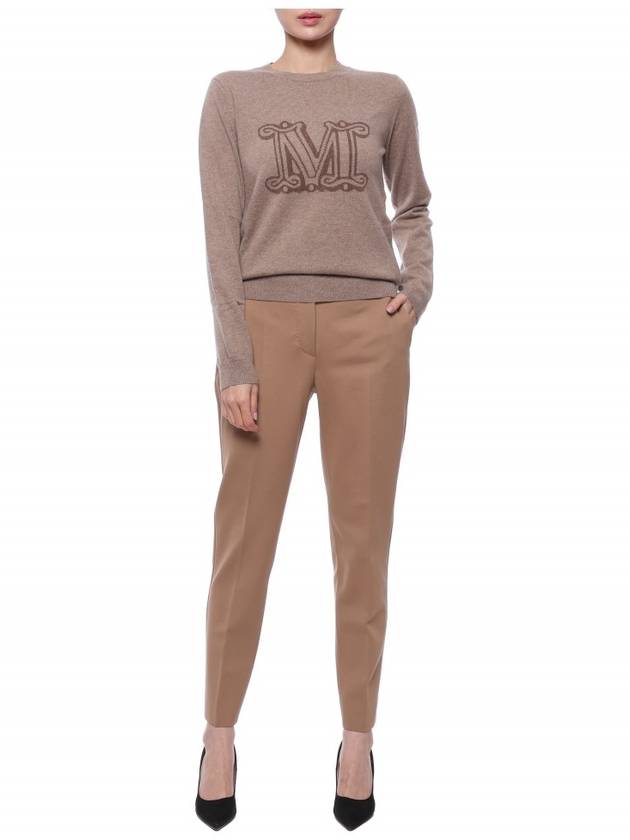 Pegno Straight Pants Beige - MAX MARA - BALAAN 4