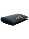 Gancini Compact Half Wallet Black - SALVATORE FERRAGAMO - BALAAN 6