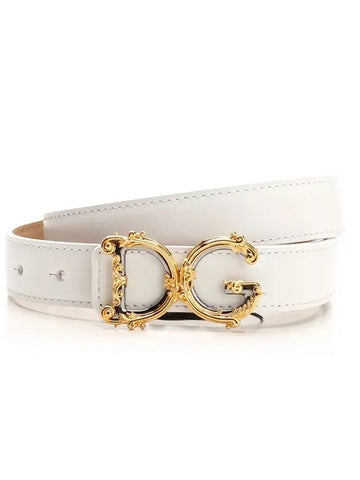 leather belt white - DOLCE&GABBANA - BALAAN 1