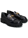 Leather Fringe Loafers Black - TOD'S - BALAAN 2