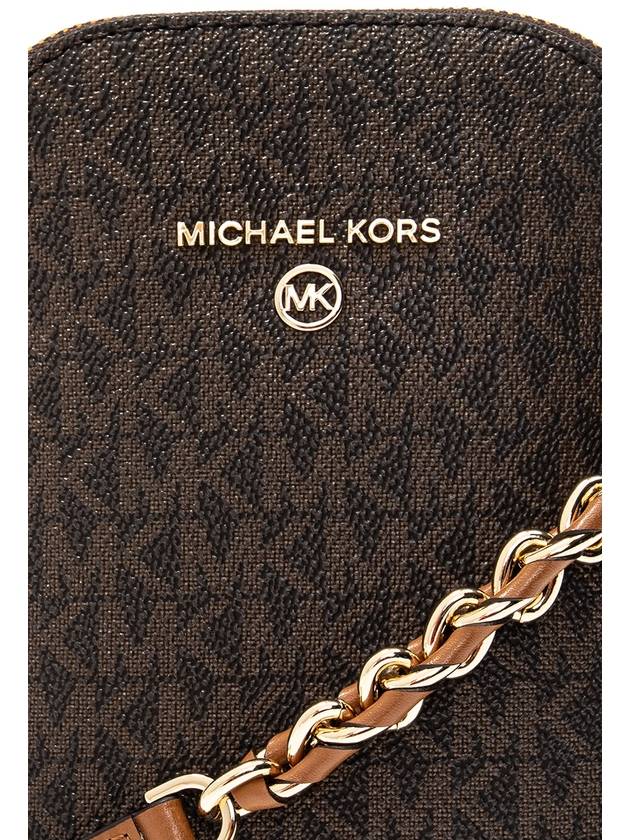 Michael Michael Kors Strapped Phone Holder, Women's, Brown - MICHAEL KORS - BALAAN 6