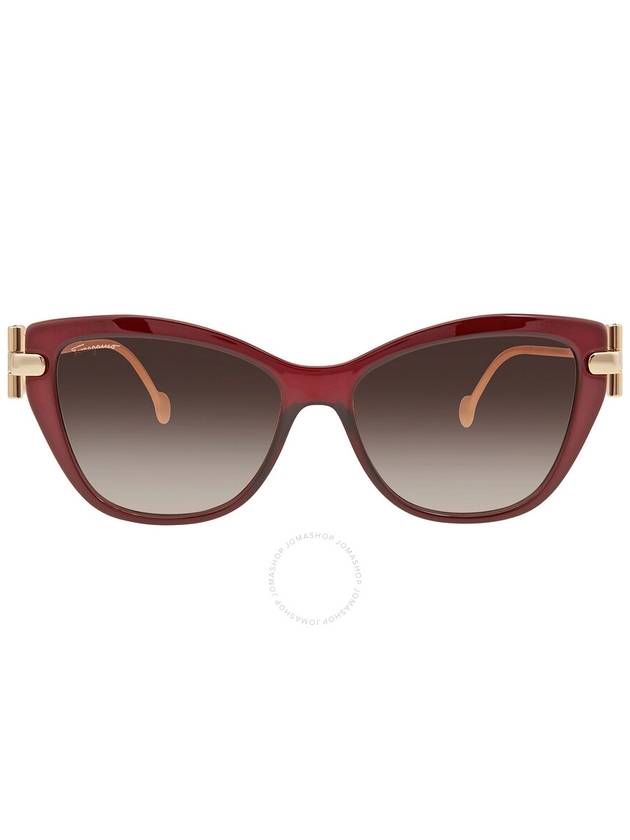 Salvatore Ferragamo Brown Gradient Cat Eye Sunglasses SF928S 606 55 - SALVATORE FERRAGAMO - BALAAN 2