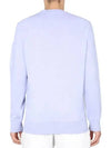 Men's Lens Wappen Crew Neck Knit Top Light Purple - CP COMPANY - BALAAN 4