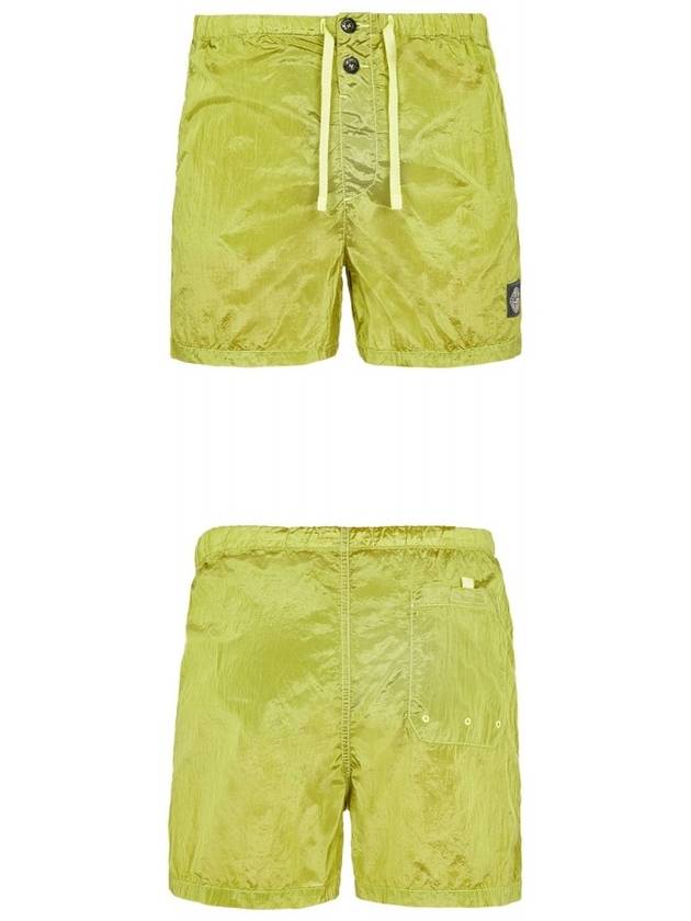 Men's Nylon Metal Swim Shorts Green - STONE ISLAND - BALAAN 5