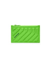 Logo Zipper Card Wallet Green - BALENCIAGA - BALAAN 1