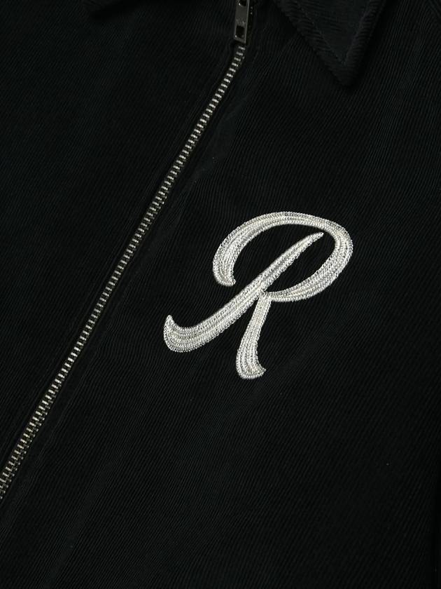 R EMBROIDERED JACKET CORDUROY BLACK - ROLLING STUDIOS - BALAAN 4