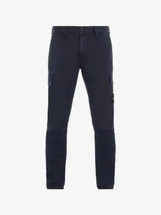 Men's Wappen Patch Cargo Straight Pants Navy - STONE ISLAND - BALAAN 2