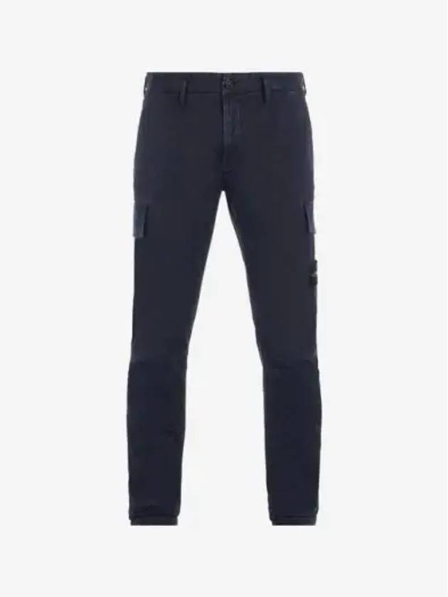 Men's Wappen Patch Cargo Straight Pants Navy - STONE ISLAND - BALAAN 2