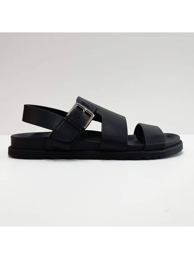 425 size CORENTIN buckle sandals black 202970ZH logoless design - HERMES - BALAAN 4