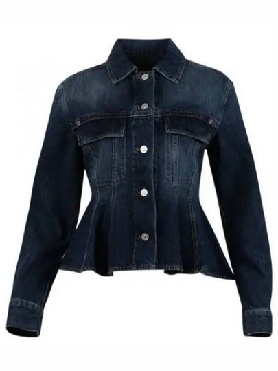 Peplum Denim Jacket Blue - GIVENCHY - BALAAN 2