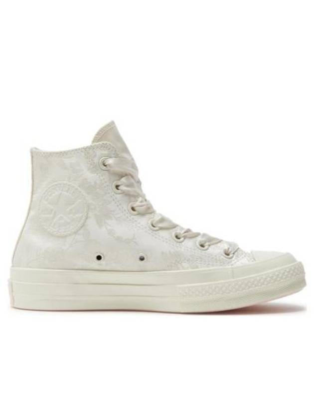 Chuck 70 Satin High Top Sneakers Egret - CONVERSE - BALAAN 3