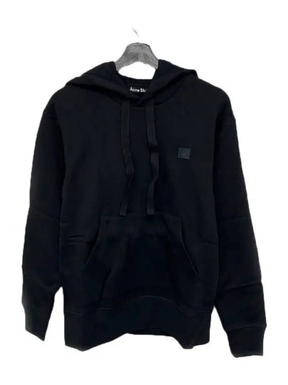 Ferris Face Patch Hoodie Black - ACNE STUDIOS - BALAAN 2