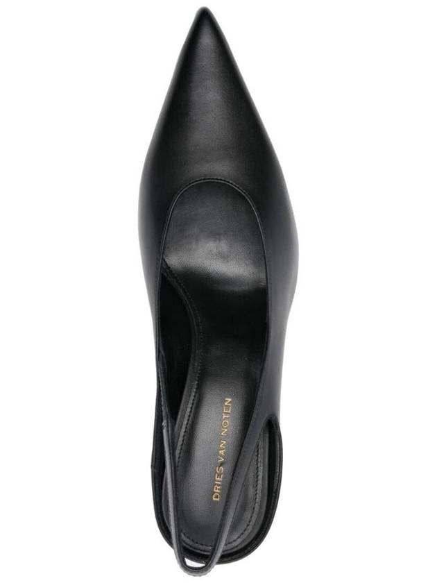 Dries Van Noten Leather Slingback Shoes - DRIES VAN NOTEN - BALAAN 4