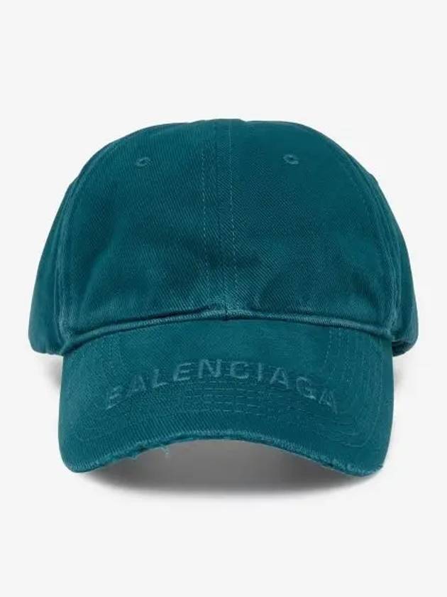 Logo Visor Cotton Ball Cap Blue - BALENCIAGA - BALAAN 2