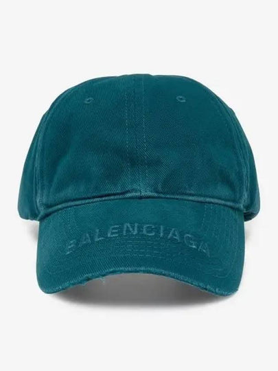 Logo Visor Cotton Ball Cap Blue - BALENCIAGA - BALAAN 2