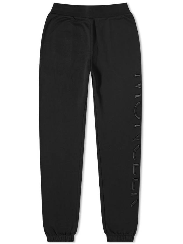 Men's Side Logo Sweat Track Pants Black - MONCLER - BALAAN 1