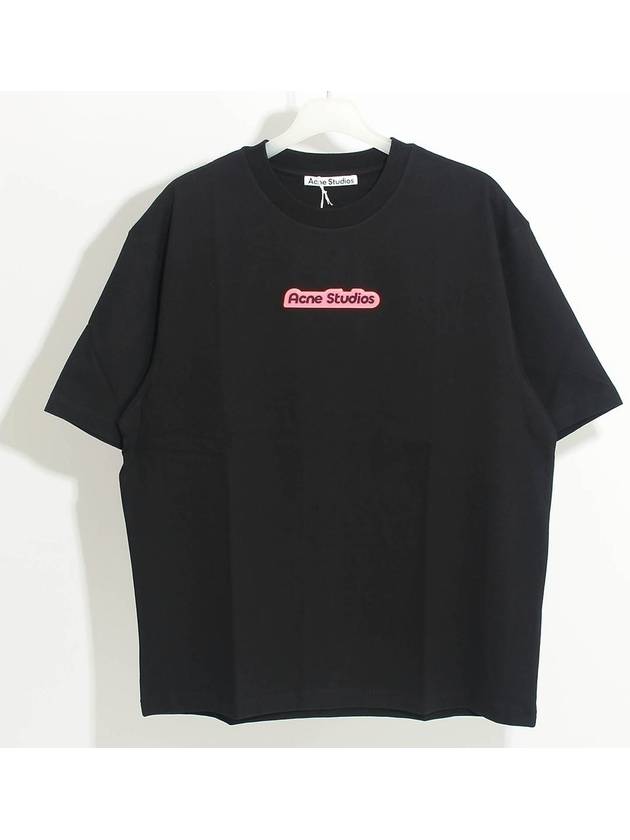 Logo Patch Short Sleeve T-Shirt Black - ACNE STUDIOS - BALAAN 2