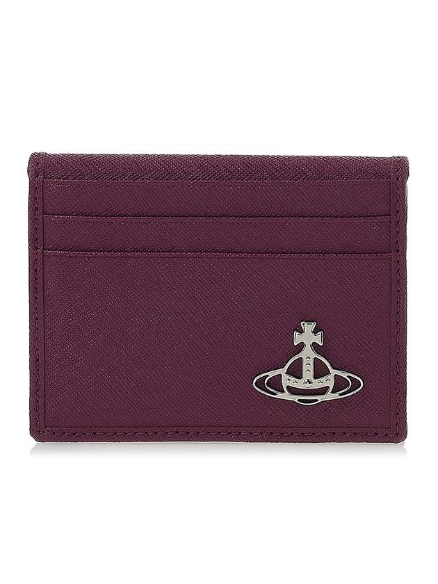 Saffiano Card Wallet Purple - VIVIENNE WESTWOOD - BALAAN 2