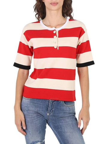 Marni Ladies Striped Crewneck Shirt, Brand Size 42 (US Size 8) - MARNI - BALAAN 1