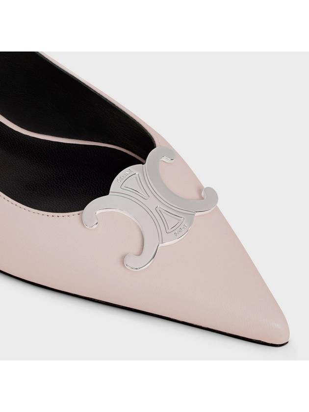 Women s Alma Triomphe Lambskin Slingback Flat Light Pink - CELINE - BALAAN 4