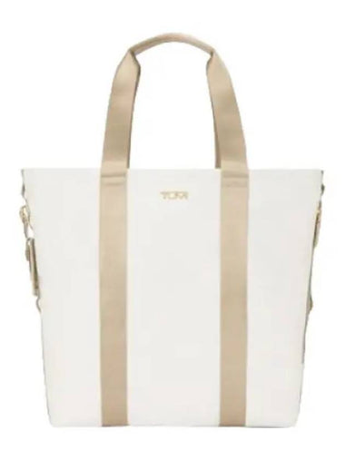 Alpha Bravo Essentials North South Tote Bag Off White Tan - TUMI - BALAAN 1