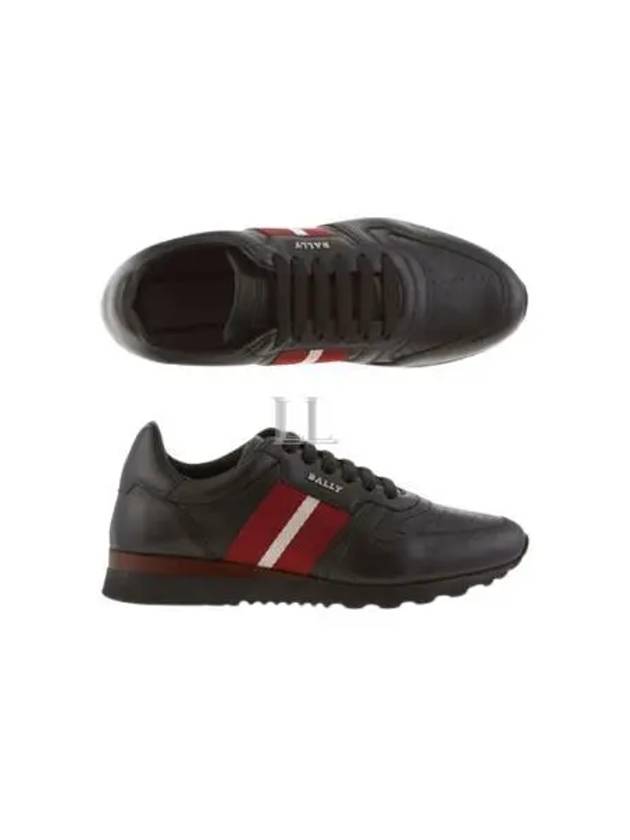 Men's Astel Leather Low Top Sneakers Black - BALLY - BALAAN 2