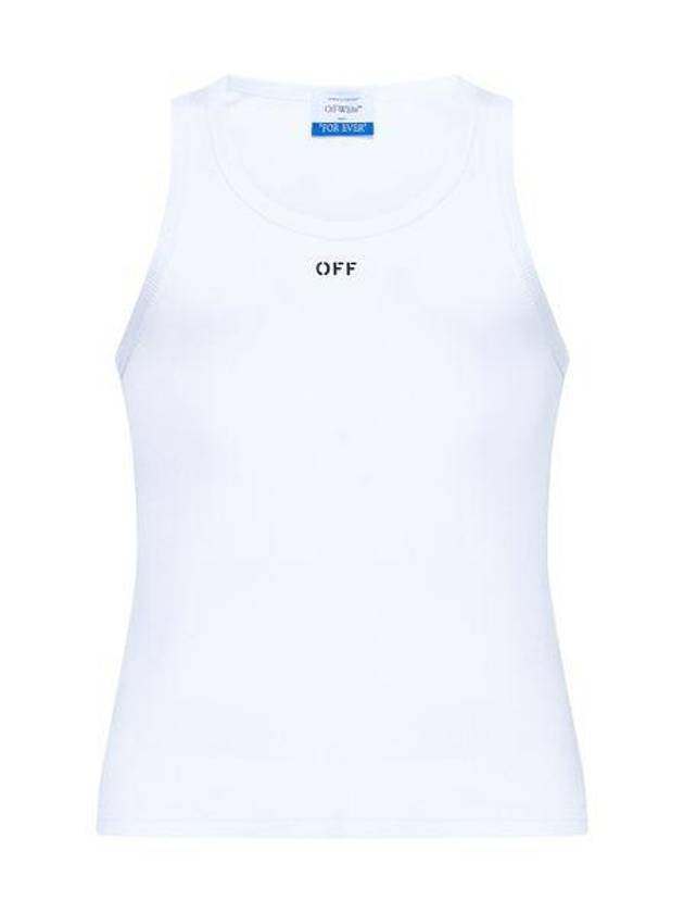 OFF-WHITE OFF STAMP RIB TANKTOP - OFF WHITE - BALAAN 1