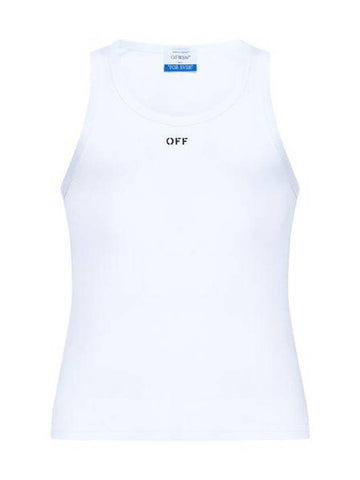 OFF-WHITE OFF STAMP RIB TANKTOP - OFF WHITE - BALAAN 1