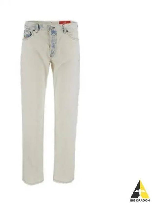 Washed Straight Pants White A03568007L5 - DIESEL - BALAAN 1