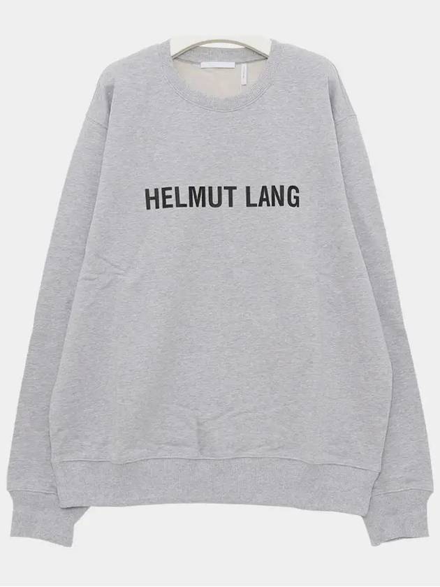 Core Crew Neck Logo Sweatshirt Grey - HELMUT LANG - BALAAN 4