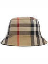 Check Pattern Cotton Bucket Hat Beige - BURBERRY - BALAAN 2