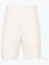 Bermuda FF Cotton Shorts White - FENDI - BALAAN 2