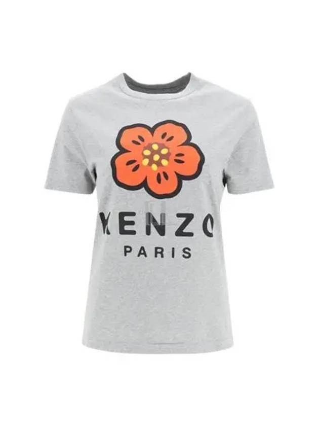 Boke Flower Short Sleeve T-Shirt Grey - KENZO - BALAAN 2