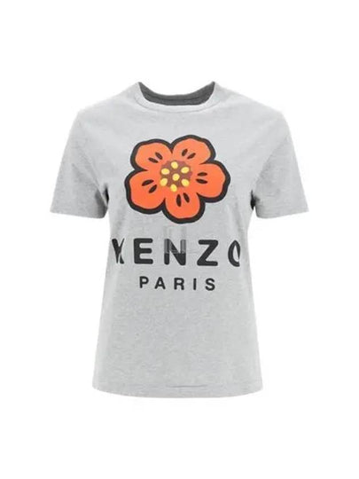 Boke Flower Short Sleeve T-Shirt Grey - KENZO - BALAAN 2