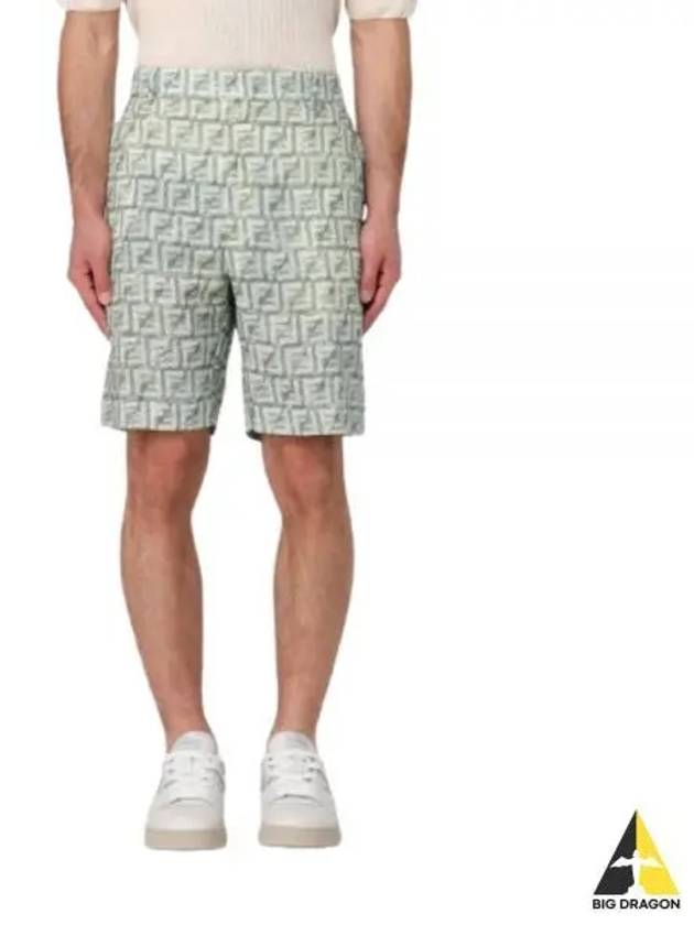 FF Print Shorts Green - FENDI - BALAAN 2