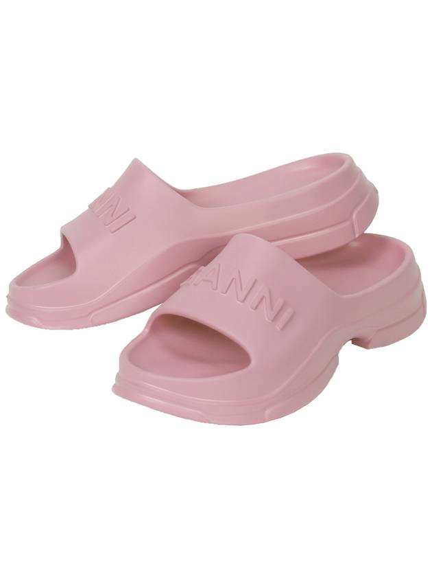 Pool Slippers Pink - GANNI - BALAAN 2