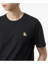 Chillax Fox Patch Regular Short Sleeve T-Shirt Black - MAISON KITSUNE - BALAAN 5