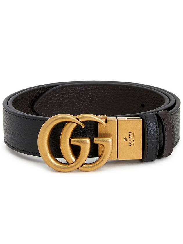 Double G Buckle Reversible Belt Black - GUCCI - BALAAN 2