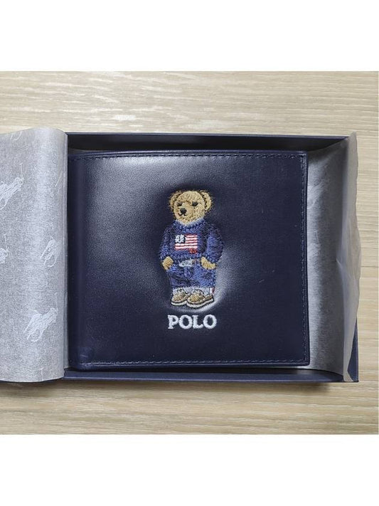Polo Bear leather wallet bifold wallet - POLO RALPH LAUREN - BALAAN 1