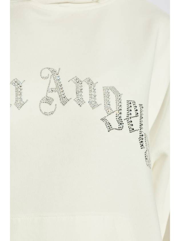 Palm Angels Sweatshirt With Logo, Women's, White - PALM ANGELS - BALAAN 5