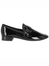 Women's Michael Patterned Leather Loafers Black - REPETTO - BALAAN 2