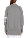 Stitched Cotton 4 Bar Cardigan Grey - THOM BROWNE - BALAAN 4