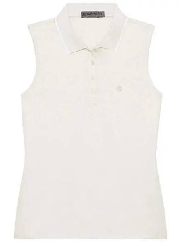 Polkadot Sleeveless Polo Shirt Beige - G/FORE - BALAAN 2