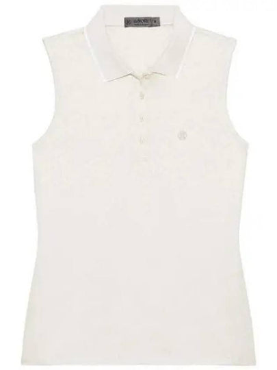 Polkadot Sleeveless Polo Shirt Beige - G/FORE - BALAAN 2