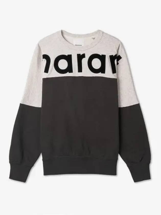 Howley Two Tone Logo Sweatshirt Faded Black - ISABEL MARANT - BALAAN 2